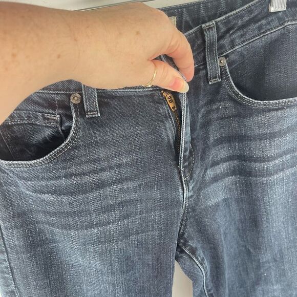 David Kahn Women's Taper Leg Jeans Mid Rise Denim 5 Pocket Indigo Size 26 - Picture 7 of 13